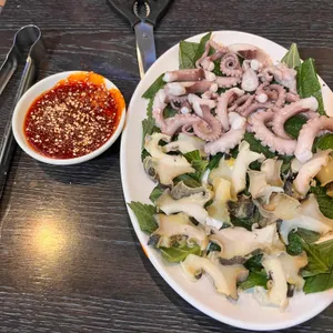 대합탕 수제비 실내포장마차 사진