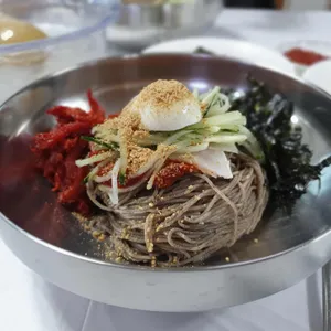 공항 메밀 국수 사진