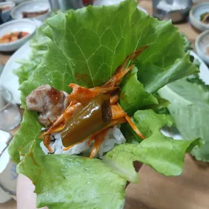 선정보리밥 사진