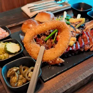 삼각바베큐 사진
