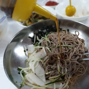 공항 메밀 국수 사진