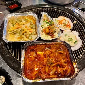조개와 칼국수 사진