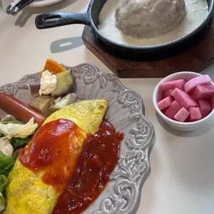 라일락식탁 사진