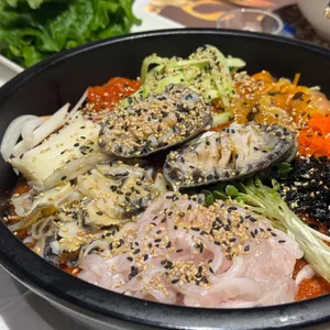 백김치 새싹막회 사진