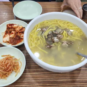 황도바지락칼국수 사진
