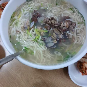 온천칼국수 사진