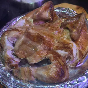참나무로 바베큐 사진