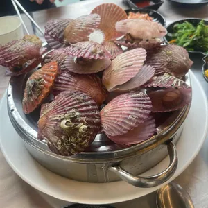 채석강 조개구이 사진