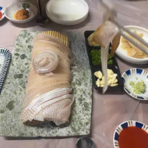 만포장참가자미물회 사진
