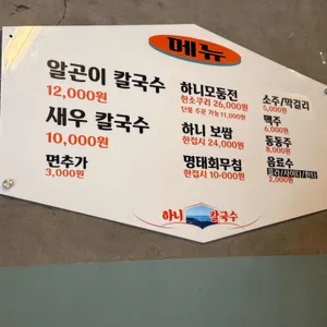 하니칼국수 리뷰 사진