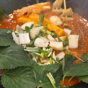 까치 솥뚜껑 닭도리 사진