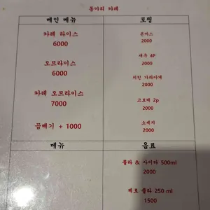 동아리카레 리뷰 사진