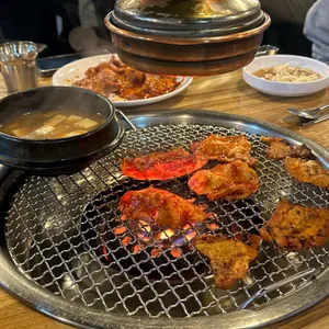 다래정 연탄불 생고기 사진