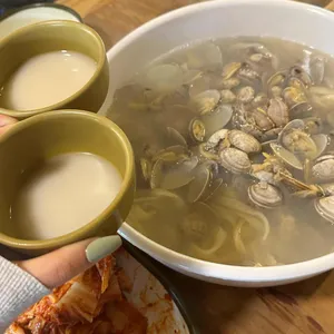 오모리 생바지락 손칼국수 사진