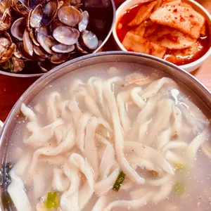 파전칼국수 사진