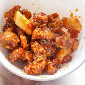 깻잎닭강정 사진