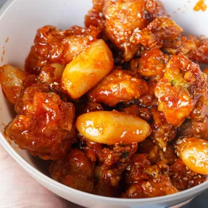 깻잎닭강정 사진