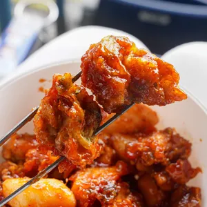 깻잎닭강정 사진