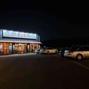 양주골 숯불 회전오리 리뷰 사진