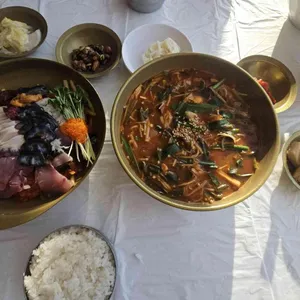 청초수물회 사진