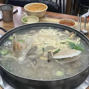 가리비칼국수 사진