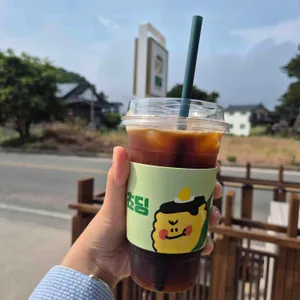 쵸딩 초당옥수수 푸딩 카페 사진