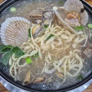 가리비칼국수 사진