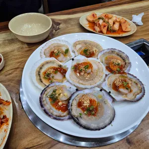 가리비칼국수 사진
