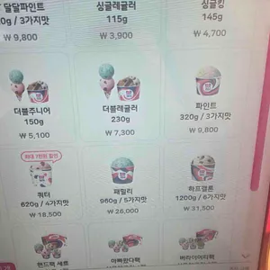 배스킨라빈스 리뷰 사진