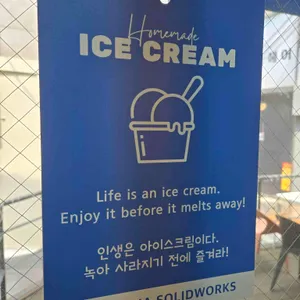 솔리드웍스 아이스크림 리뷰 사진