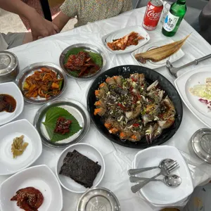 참답다꽃게한상보리굴비한상 사진