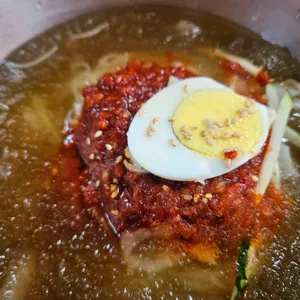 장수밀면 사진