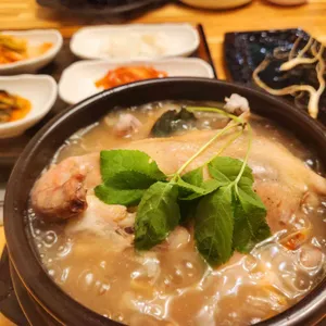 기안말 산삼 삼계탕 사진