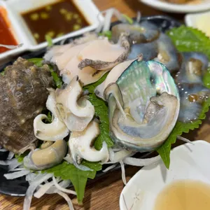 회한접시 사진