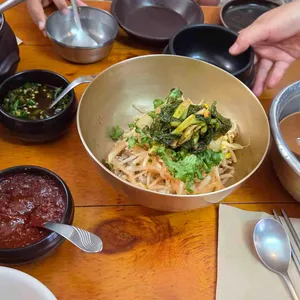 수제비와보리밥 사진