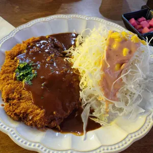 화려한 경양식 사진