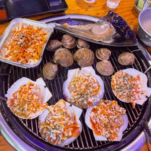 여수 회 조개구이 사진