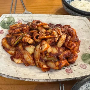 시골길 낙지볶음 사진