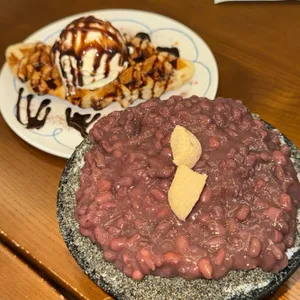 돼지팥빙수 사진