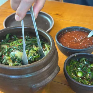 수제비와보리밥 사진