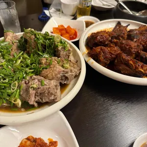 전원 짚불 뼈구이 사진