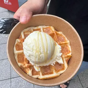 와플크림 사진