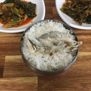 송천강재첩국 사진