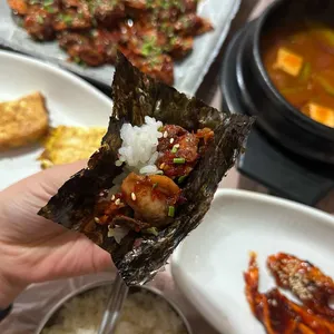 가마솥 양푼이 밥상 사진