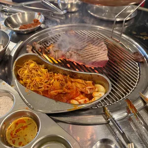 마을회관 연탄구이 사진