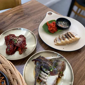 꽃게랑보리밥 사진