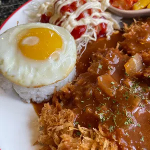 얼큰수제비 수제돈가스 사진