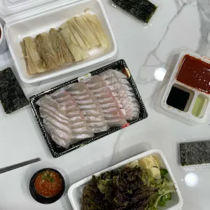 백김치 새싹막회 리뷰 사진