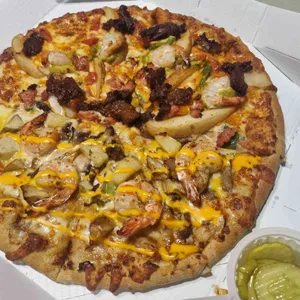 도미노피자 리뷰 사진