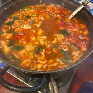 산오징어양푼무침 사진